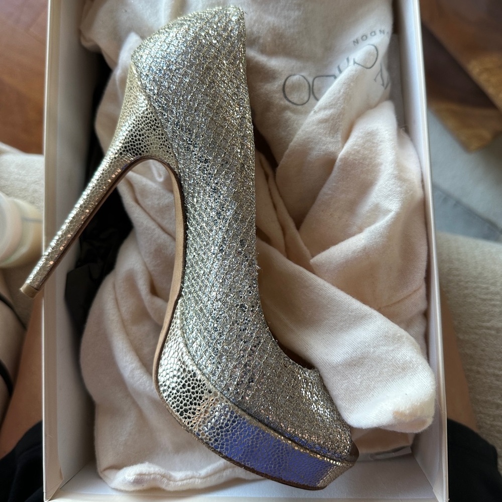 Jimmy Choo Glitter Pumps